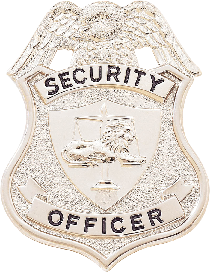 Loss Prevention Security Officer Deluxe Silver Eagle Top Badge Full Size on  eBid United States