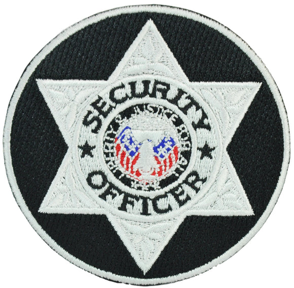 SECURITY OFFICER Embroidered Patch, Applique, Iron-on 2.25 